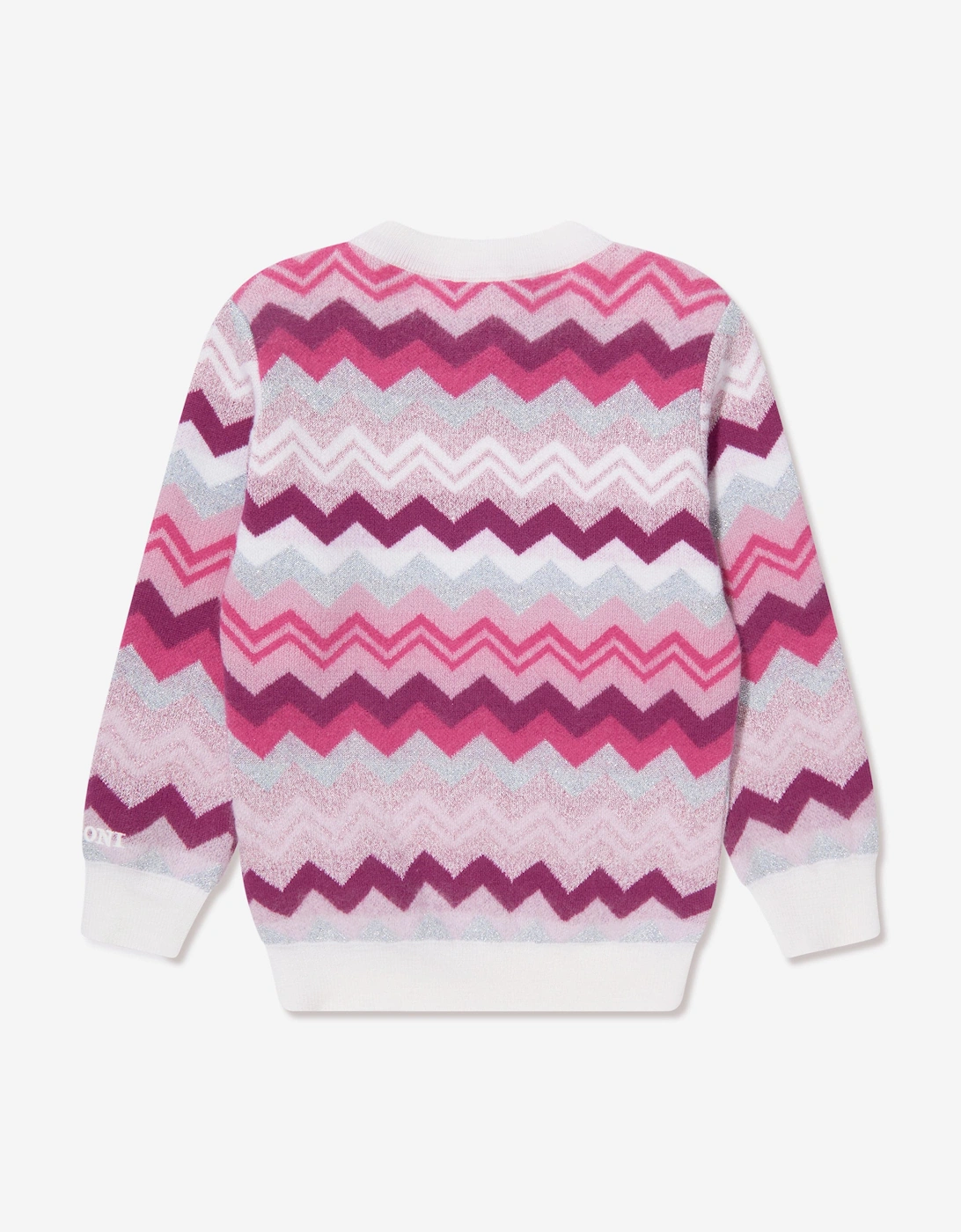 Girls Zigzag Jumper in Pink