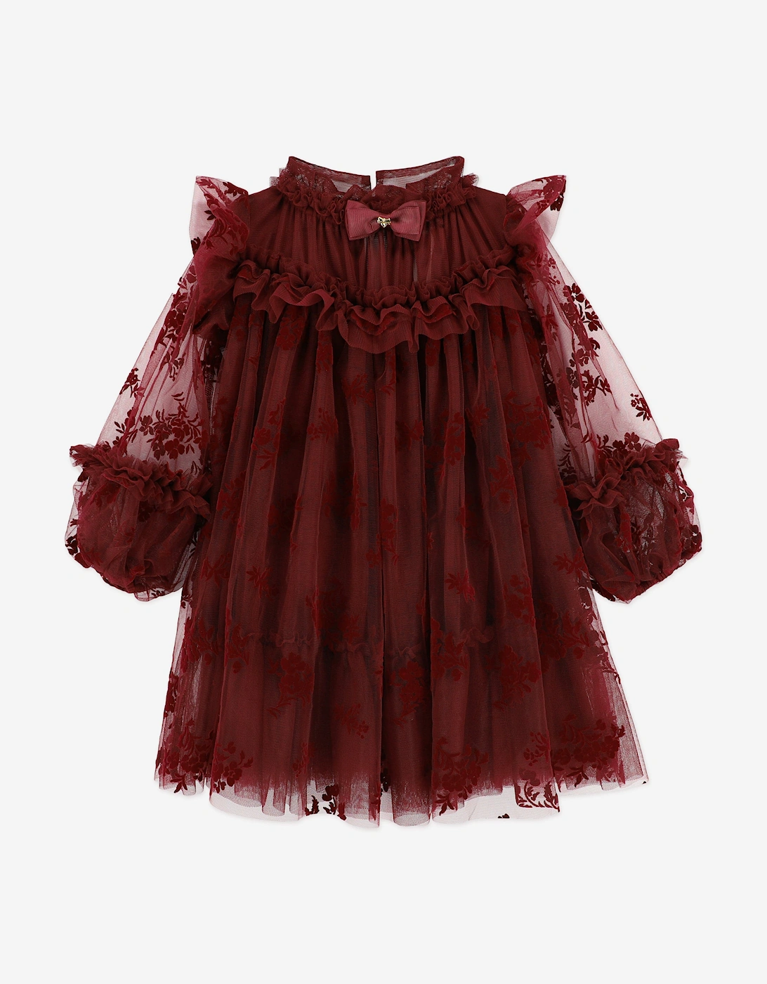 Angels Face Girls Nadiya Flock Flower Tulle Dress Red, 5 of 4