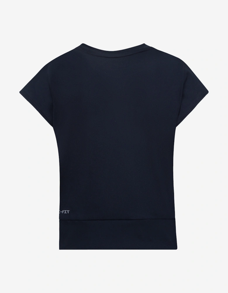 Girls All Day Play Twist T-Shirt in Black