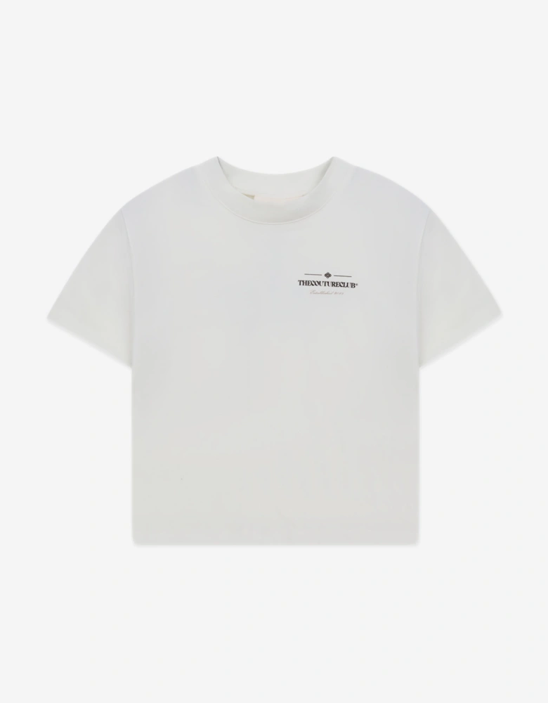 Kids Copyright Multi Graphic T-Shirt in Ivory