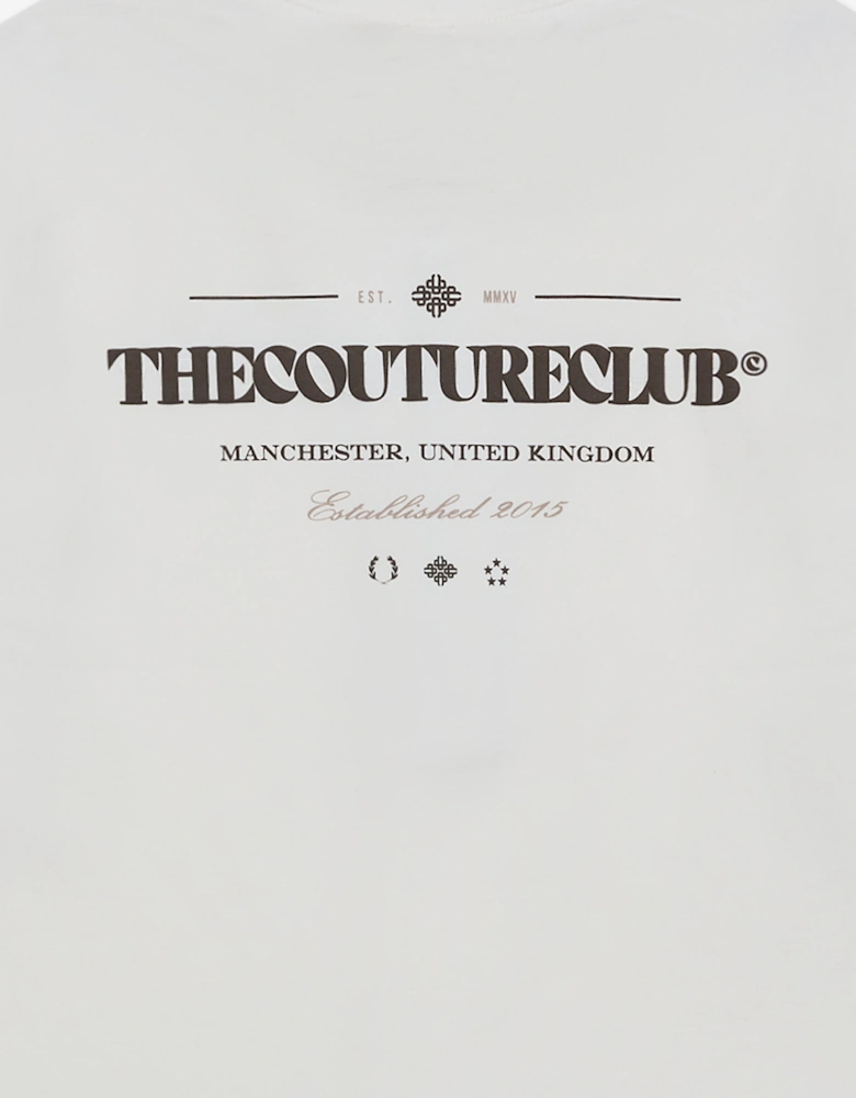 Kids Copyright Multi Graphic T-Shirt in Ivory