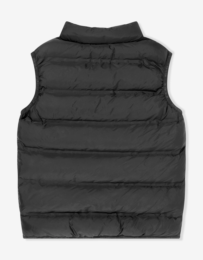 Boys Bond Quilted Gilet in Black