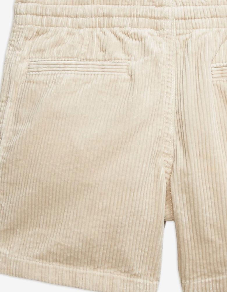 Boys Corduroy Prepster Shorts in Beige