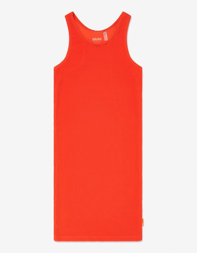 Girls Cailey Sleeveless Maxi Dress in Red