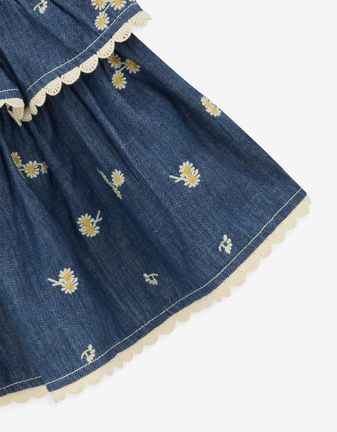 Girls Lucky Denim Top in Blue