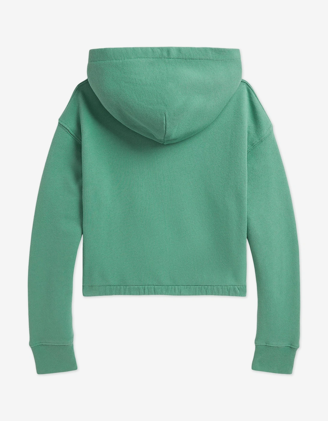 Girls Cropped Hoodie in Green