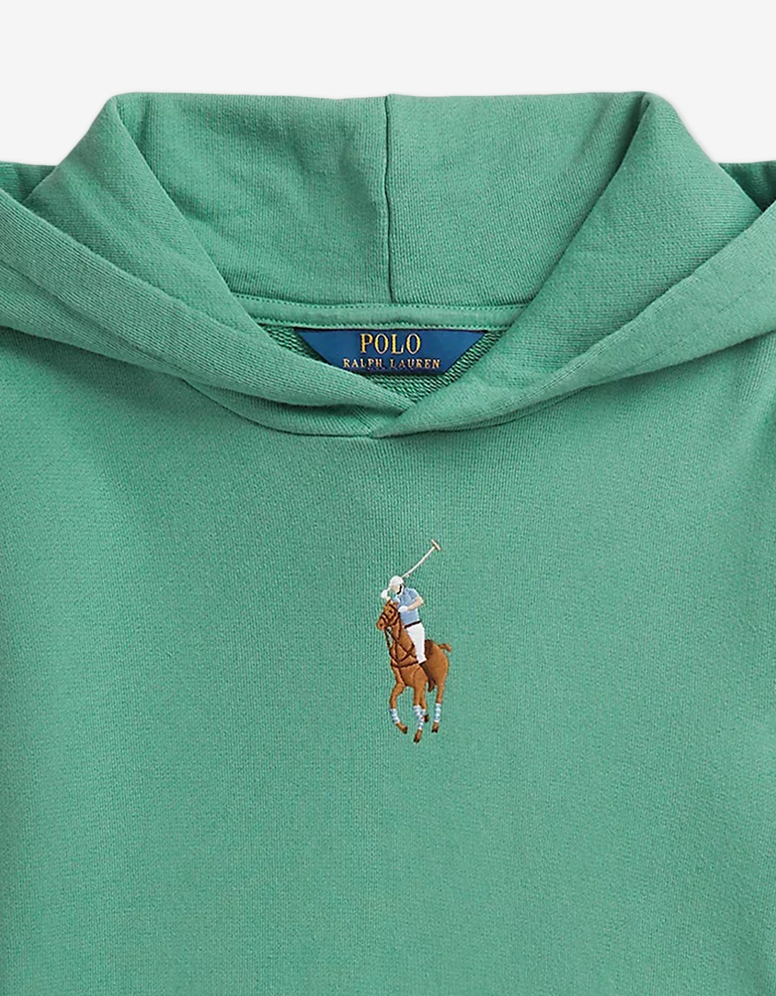 Girls Cropped Hoodie in Green
