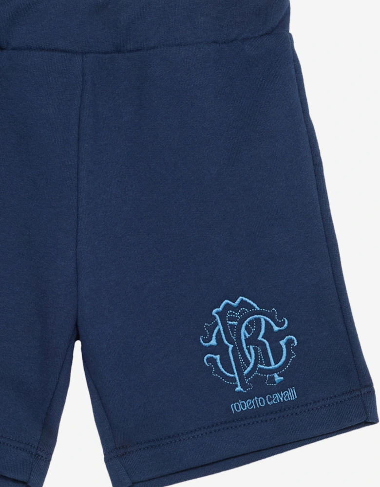 Baby Boys Logo Bermuda Shorts in Navy