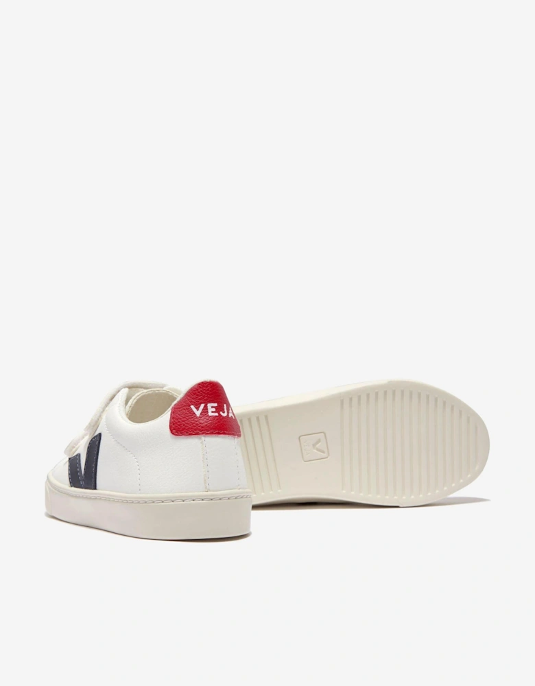 Kids ChromeFree Leather Esplar Trainers in White