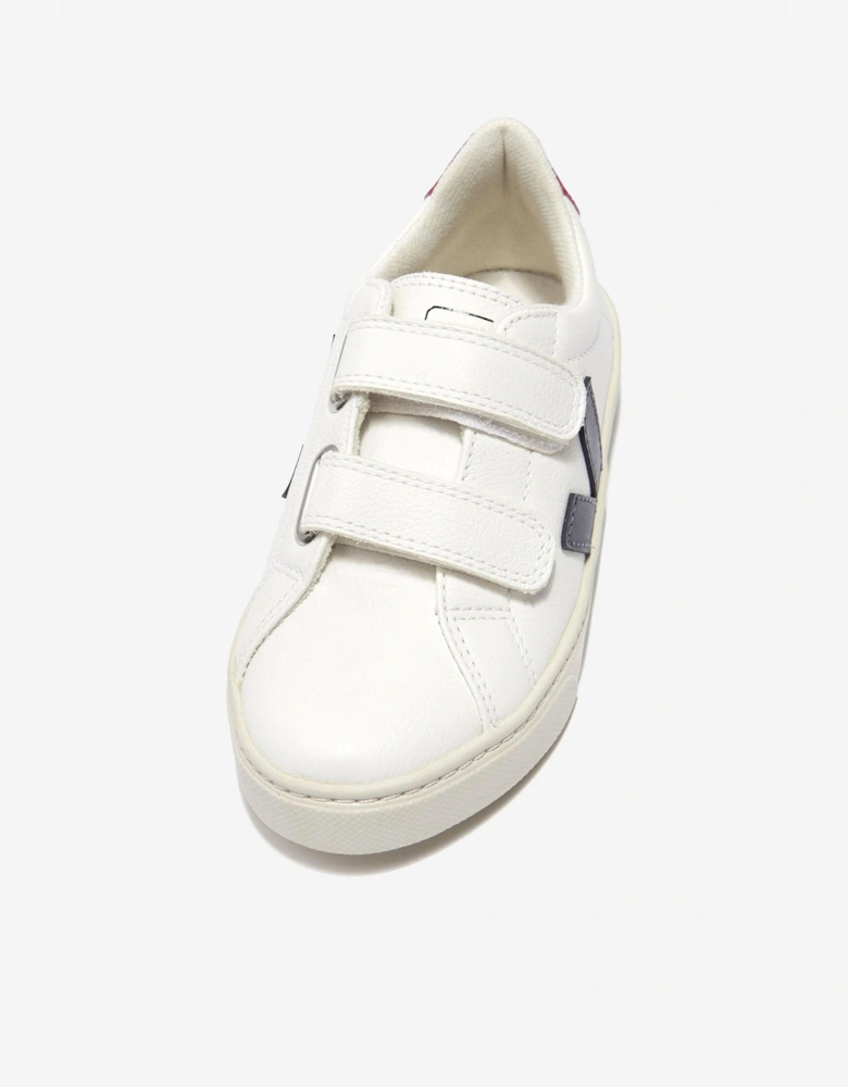 Kids ChromeFree Leather Esplar Trainers in White