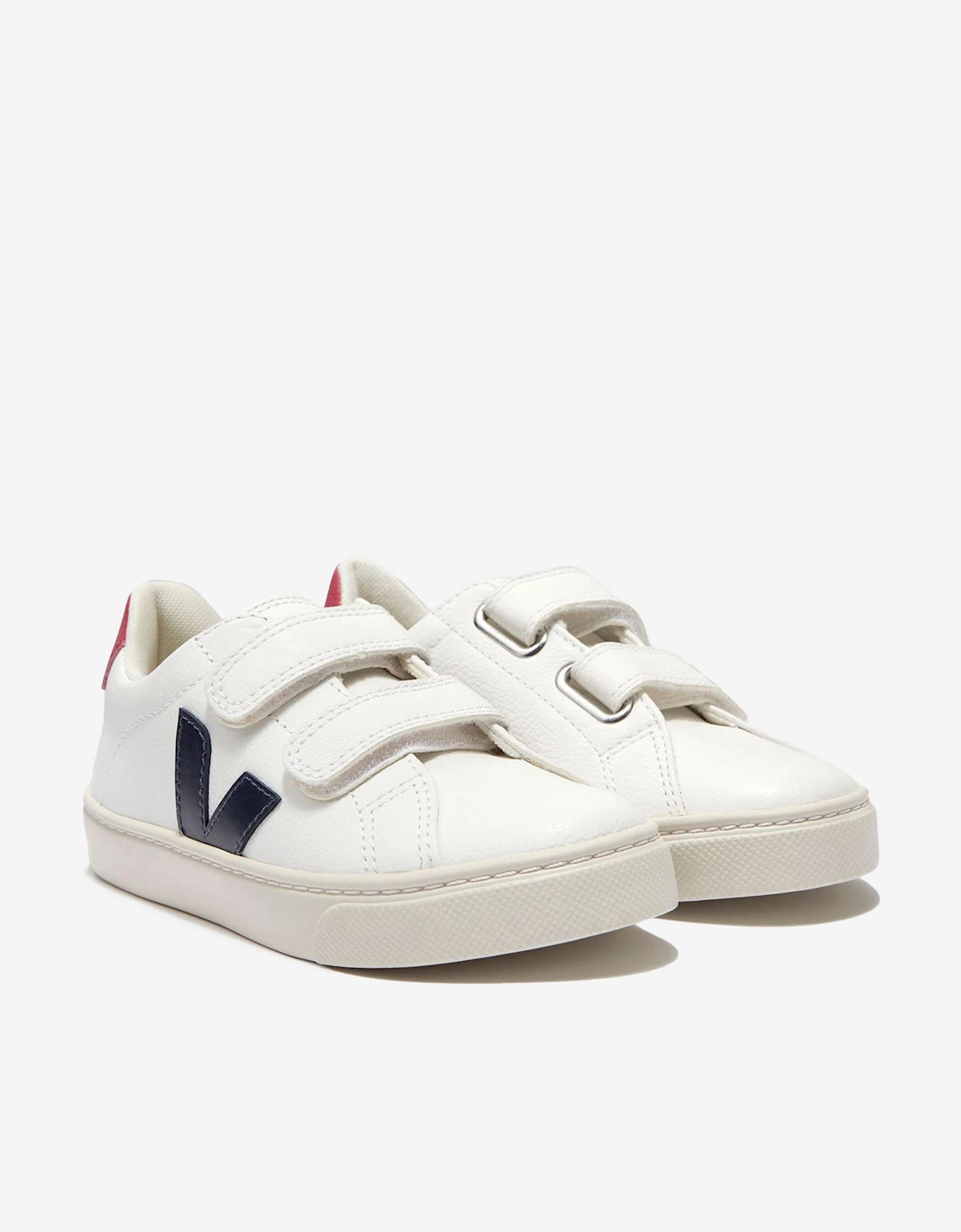 Kids ChromeFree Leather Esplar Trainers in White