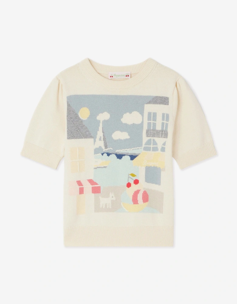 Girls Elvira Jumper in Ivory
