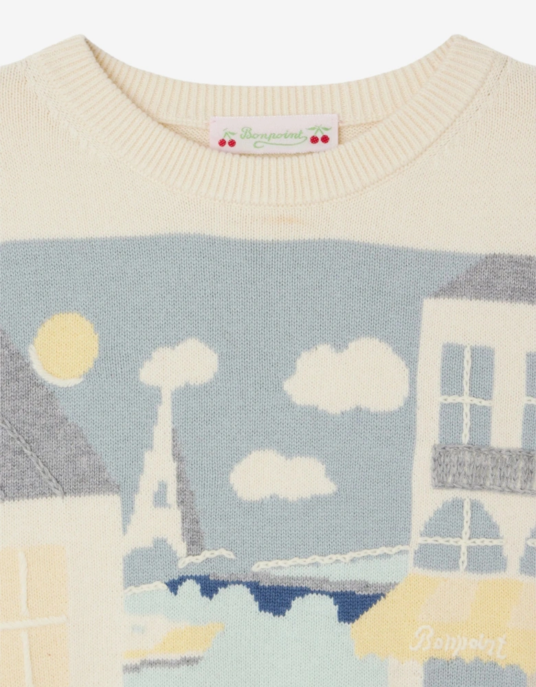 Girls Elvira Jumper in Ivory