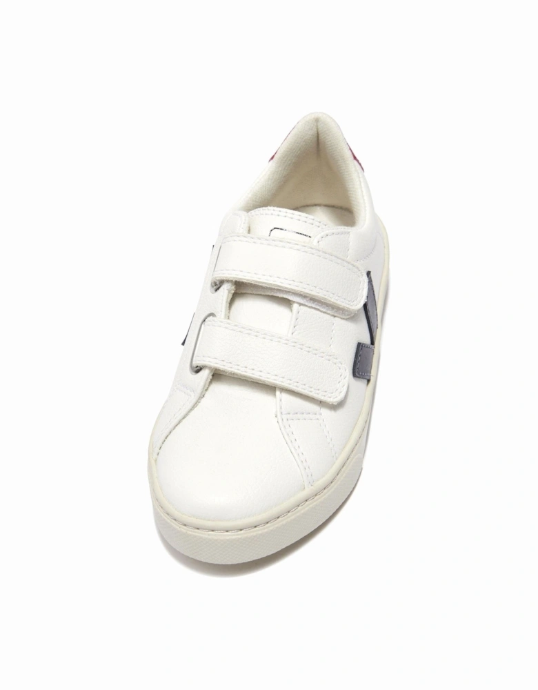 Kids ChromeFree Leather Esplar Trainers in White