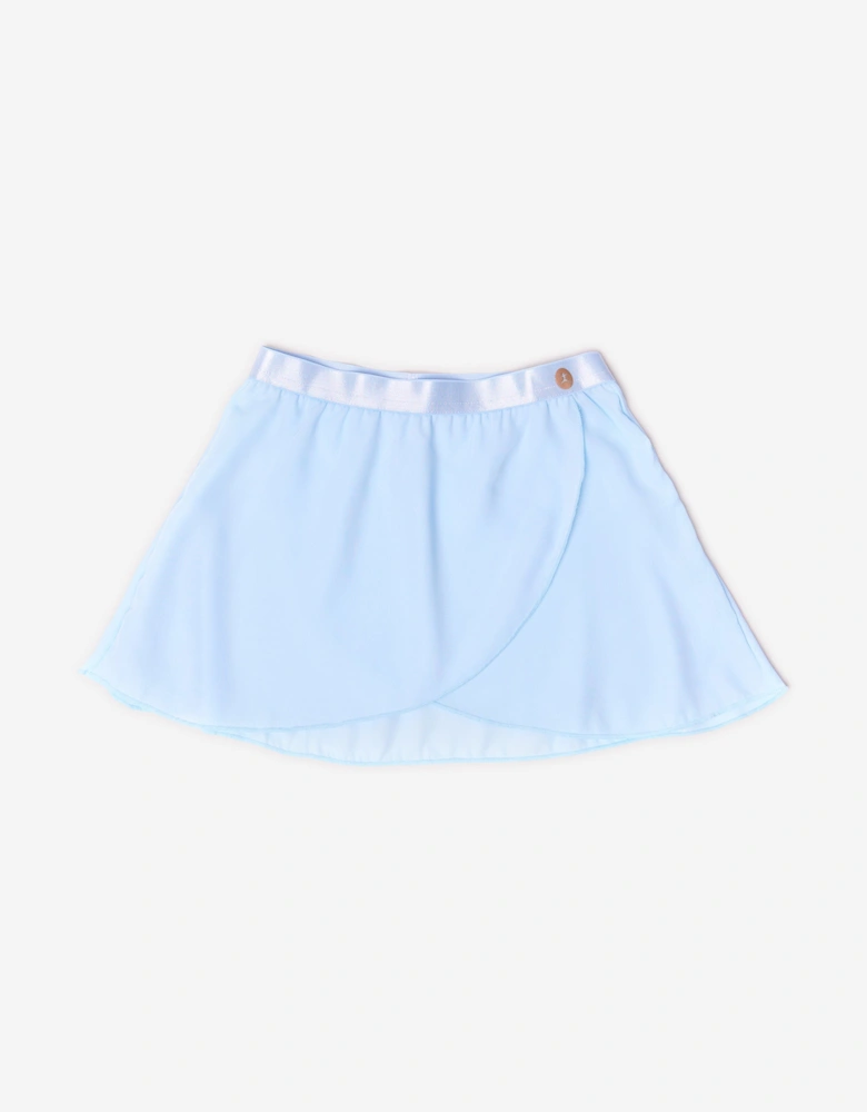 Girls Pirouette Sheer Skirt in Blue