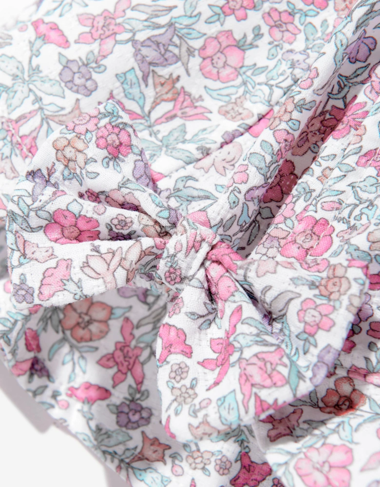 Baby Girls Floral Hat in Pink