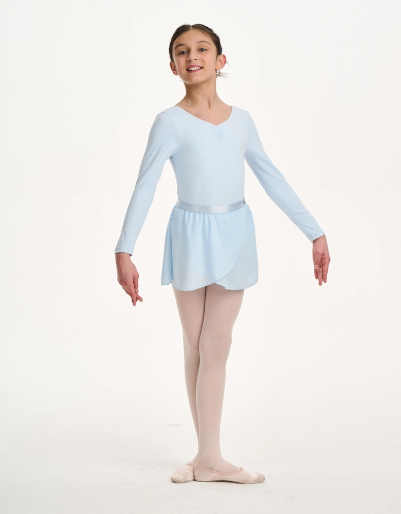 Girls Pirouette Sheer Skirt in Blue