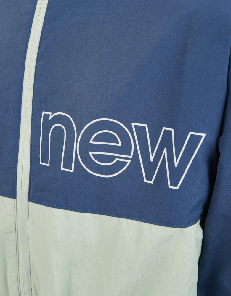 Girls Athletics Mesh Lined Windbreaker in Blue