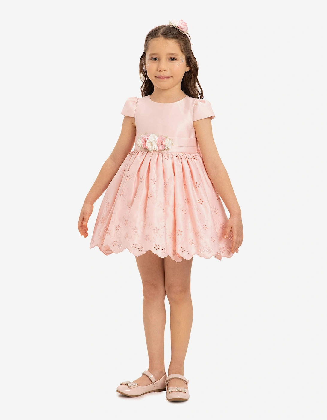 Baby Girls Dress with Headband in Pink