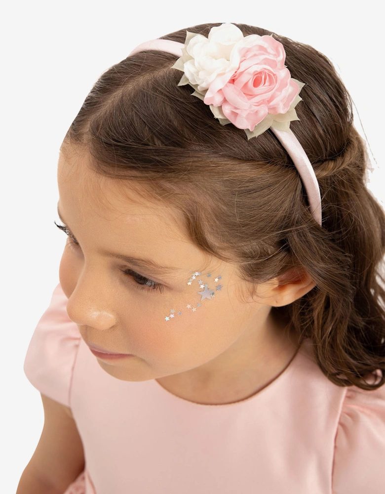 Baby Girls Dress with Headband in Pink