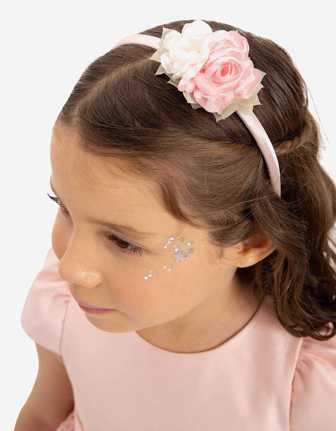 Baby Girls Dress with Headband in Pink