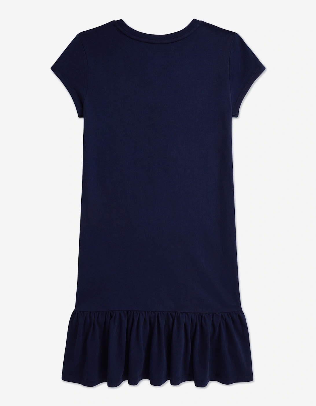 Girls Sparkler Polo Bear Jersey Dress in Navy