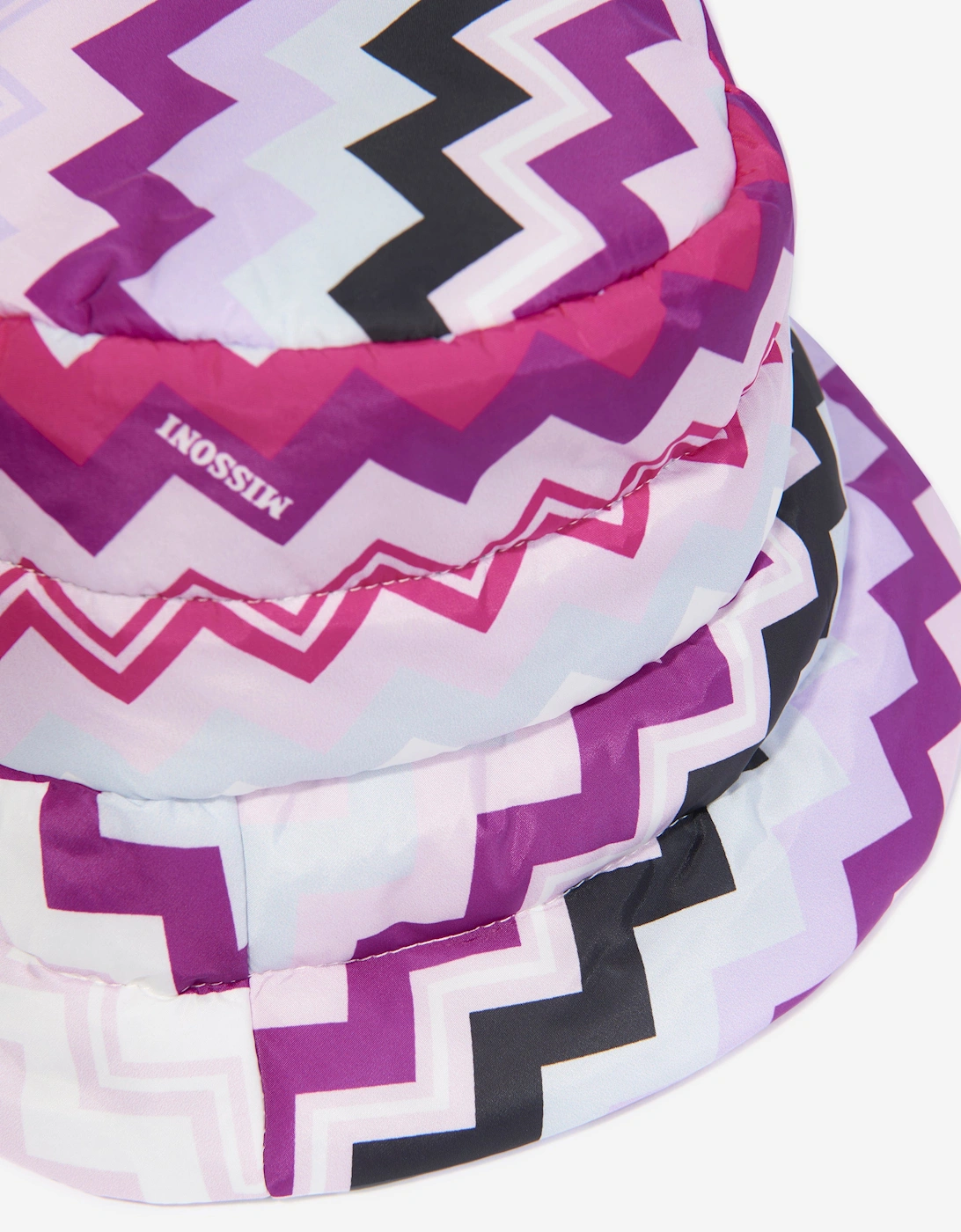 Girls Zigzag Bucket Hat in Pink