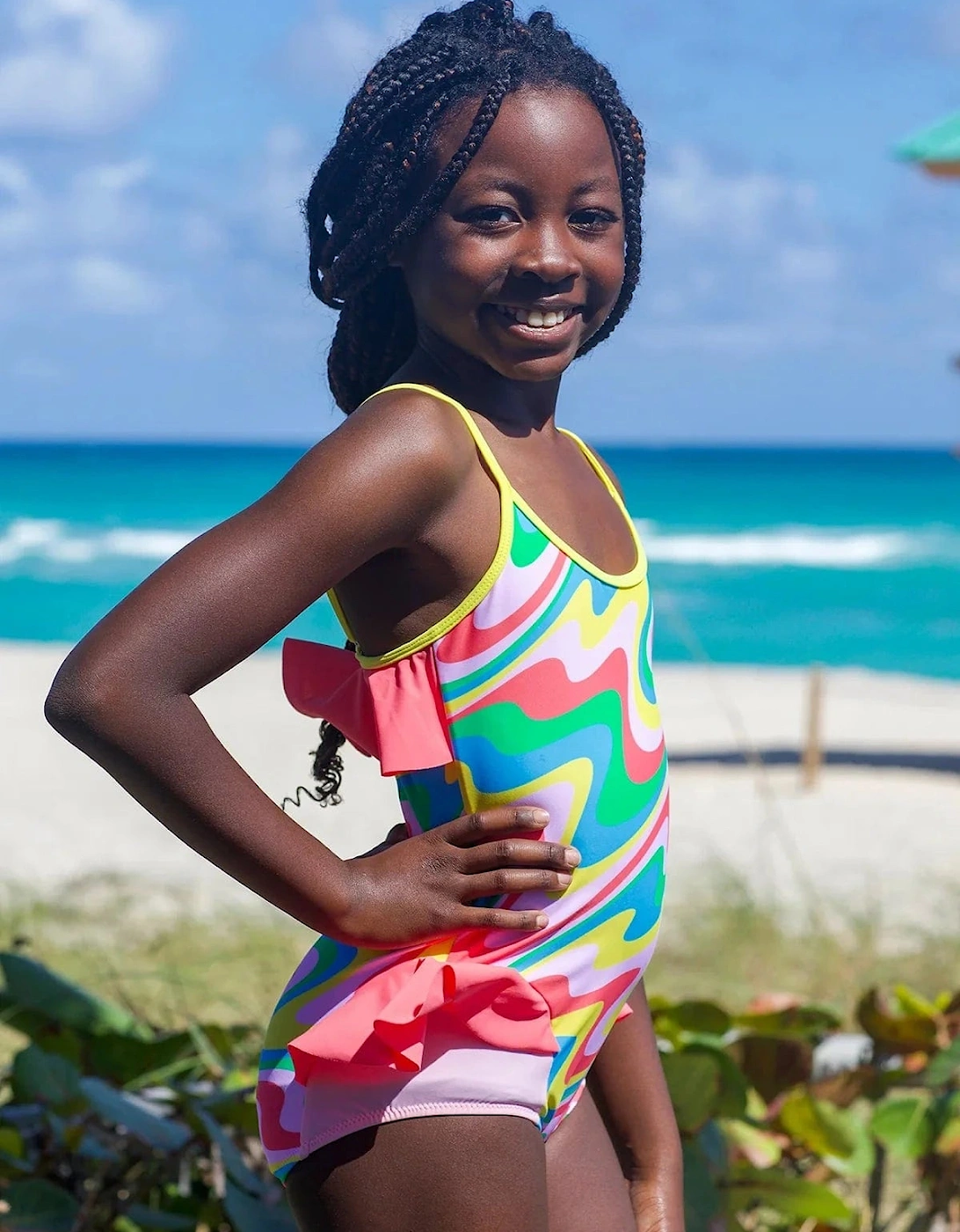 Girls Elanor Swimsuit in Multicolour