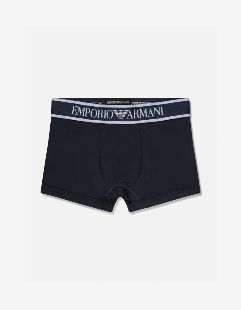 Boys 2 Pack Boxer Shorts Set in White