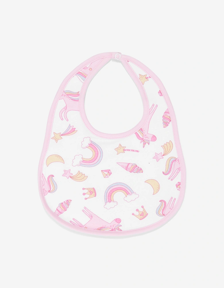 Baby Girls Believe In Magic Bib in White