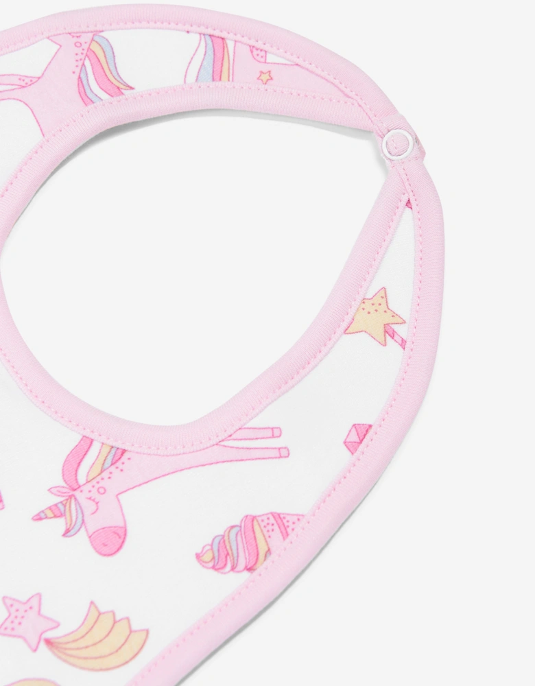 Baby Girls Believe In Magic Bib in White