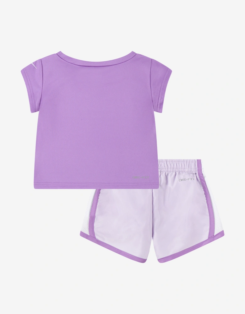 Girls Essentials Tempo Short Set in Purple