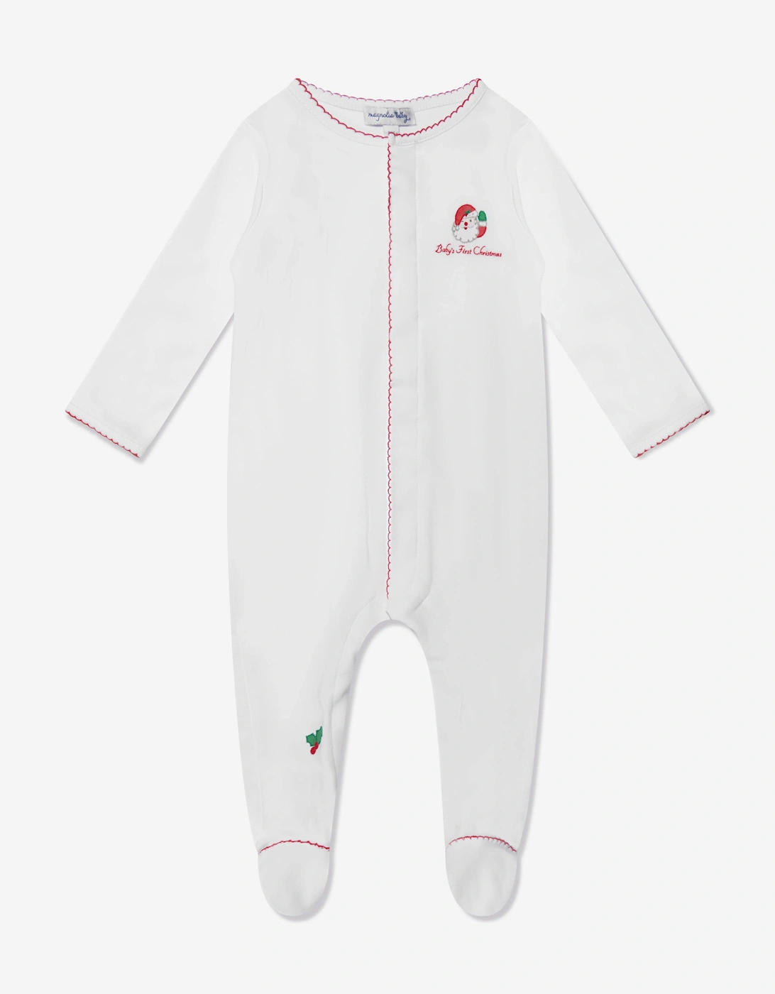 Baby Winking Santa Babygrow in White, 5 of 4