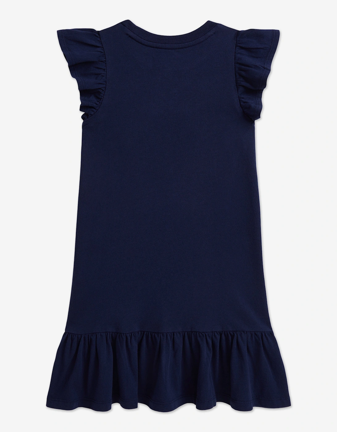 Girls Sparkler Polo Bear Jersey Dress in Navy