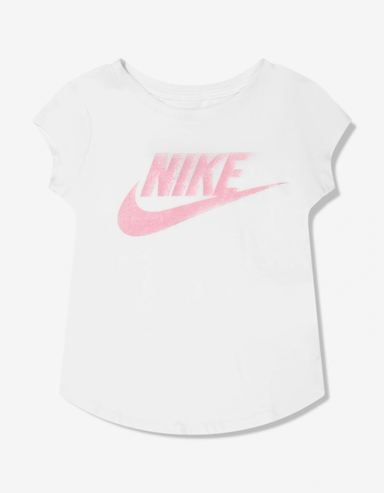 Girls Futura Logo T-Shirt in White