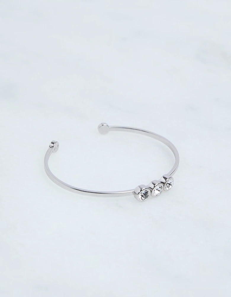 Hand Set European Crystal Trio Cuff