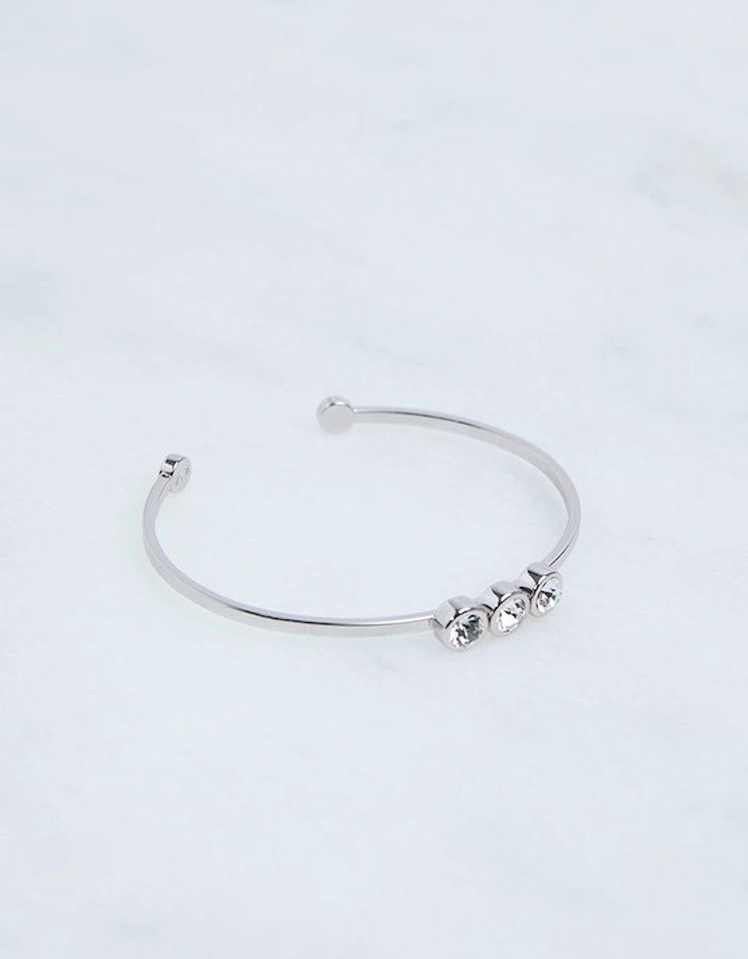 Hand Set European Crystal Trio Cuff