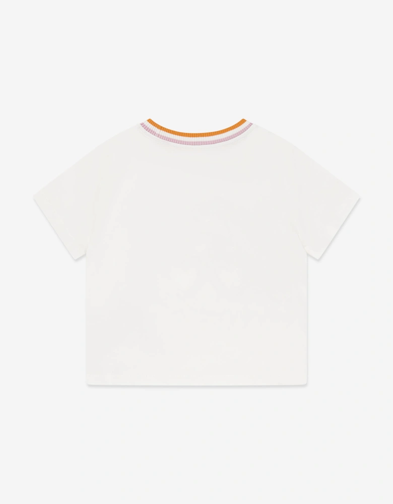 Girls Cascadian Printed T-Shirt in Ivory