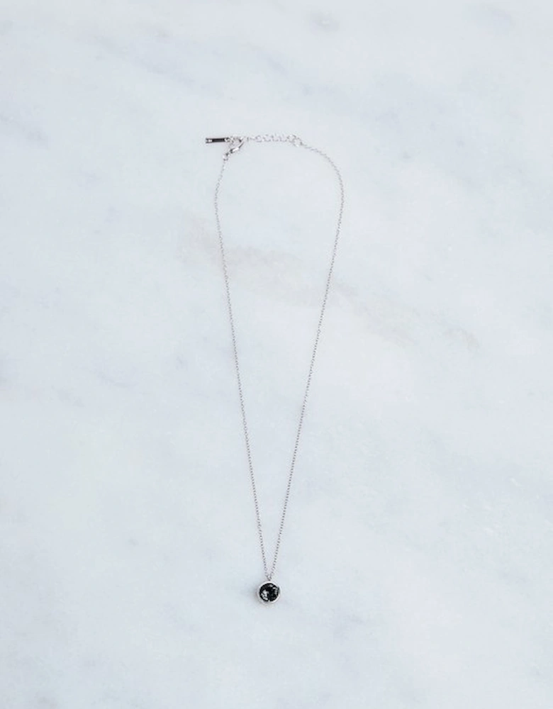 Hand Set European Crystal Solitaire Pendant