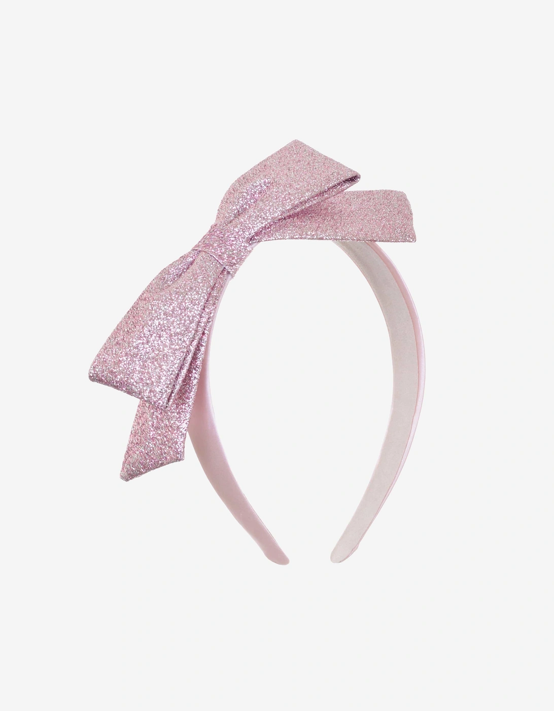 Girls Side Bow Headband in Pink, 3 of 2