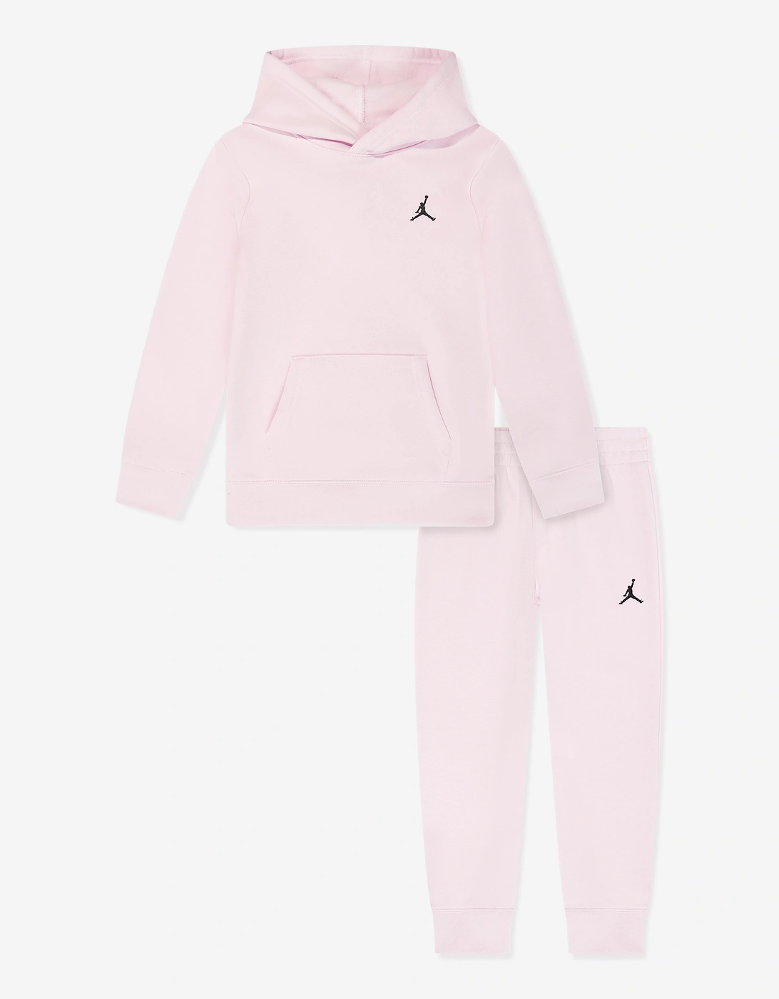 Jordan Baby Girls MJ Brooklyn Fleece PO Tracksuit in Pink, 5 of 4
