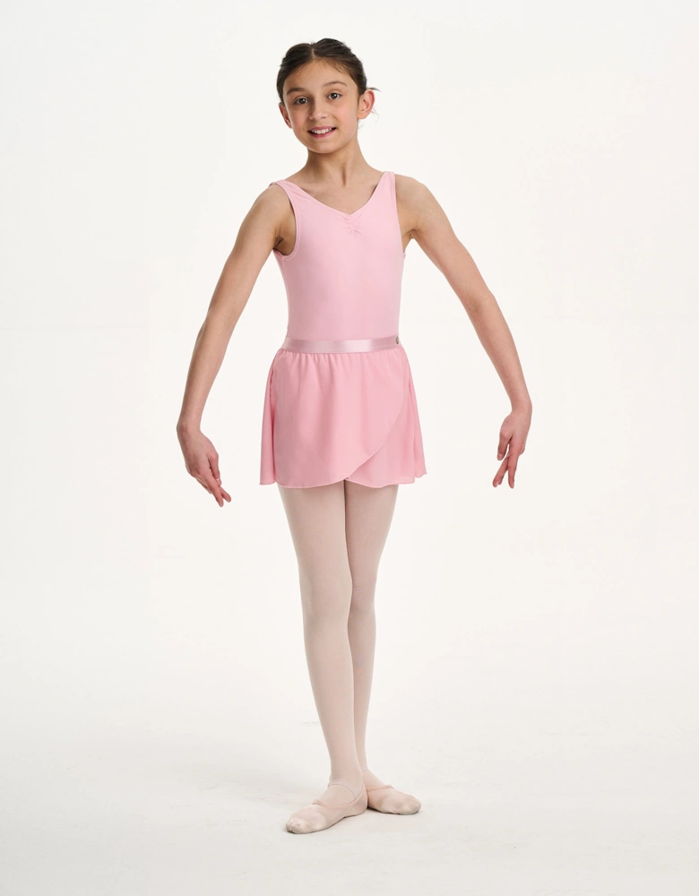 Girls Pirouette Sheer Skirt in Pink