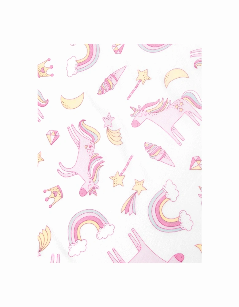 Baby Girls Believe In Magic Swaddle Blanket in White