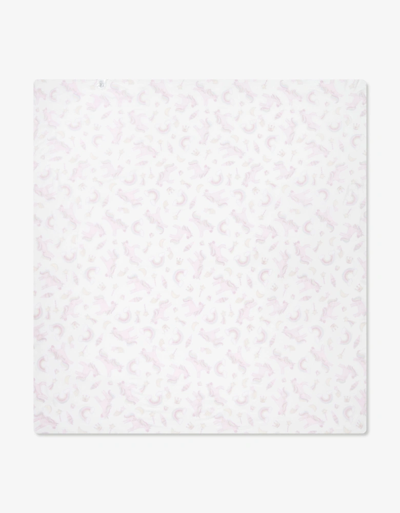 Baby Girls Believe In Magic Swaddle Blanket in White
