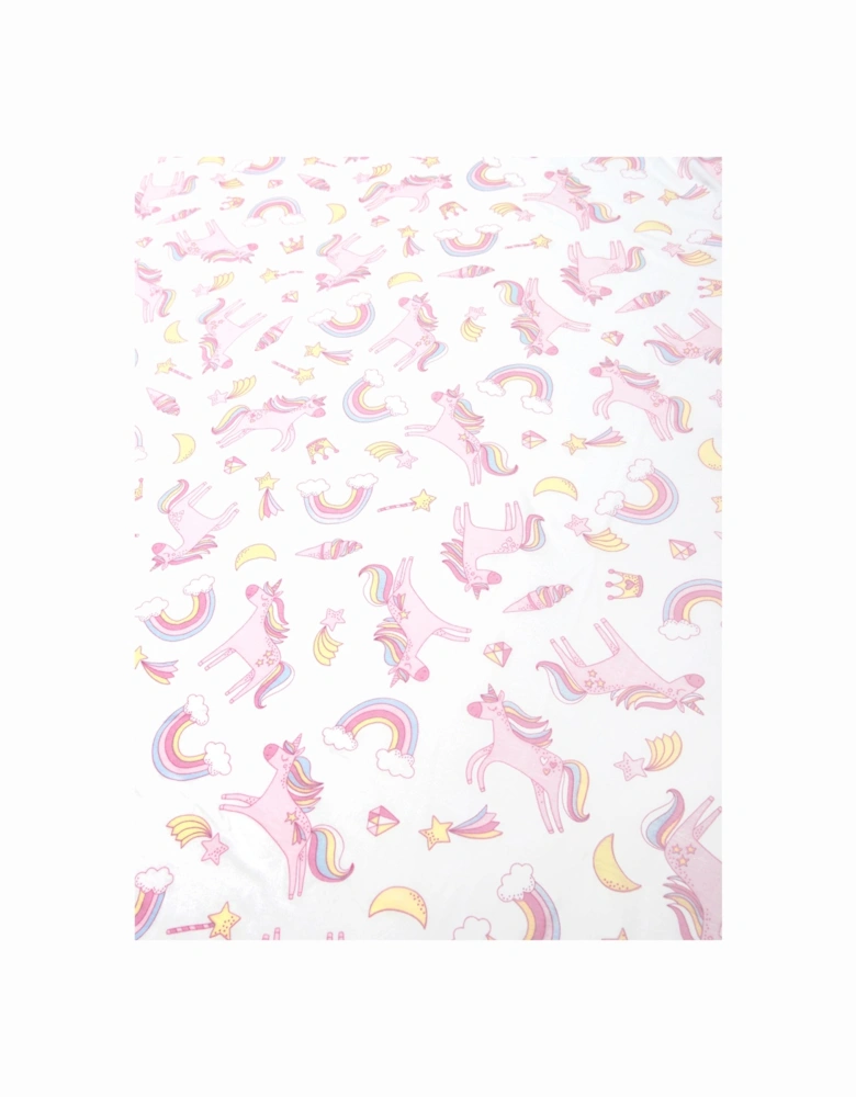 Baby Girls Believe In Magic Swaddle Blanket in White