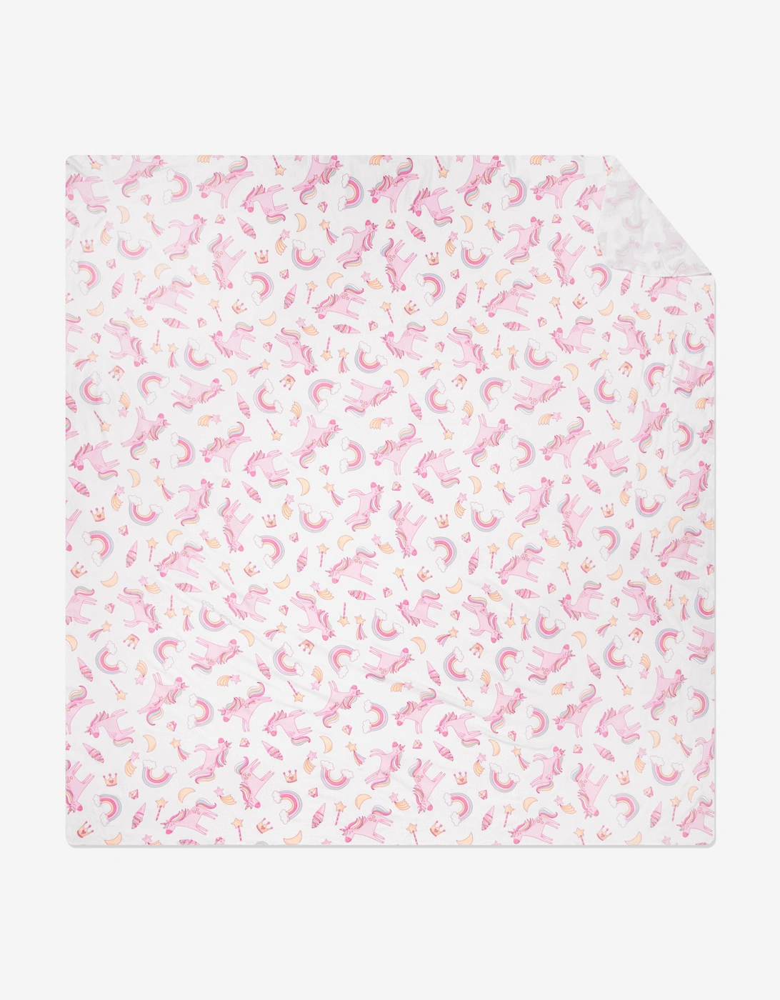 Girl's Magnolia Baby Baby Girls Believe In Magic Swaddle Blanket in White - Size: ONE size,