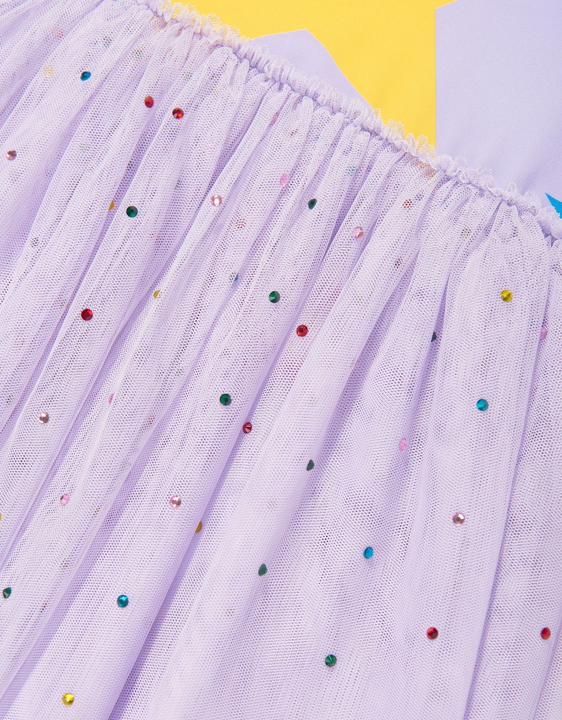 Girls Star Jersey Dress in Purple