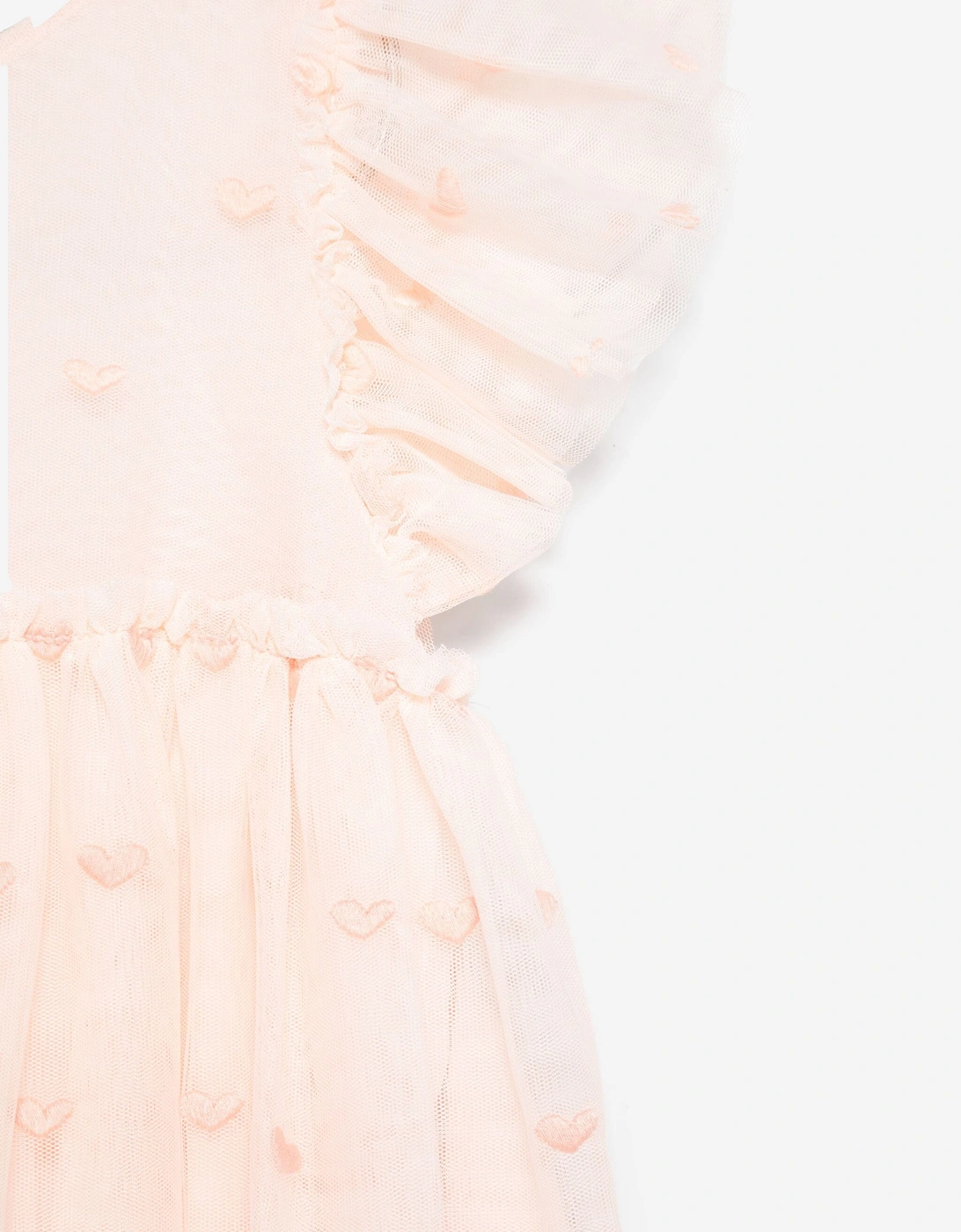 Girls Embroidered Dress in Pink