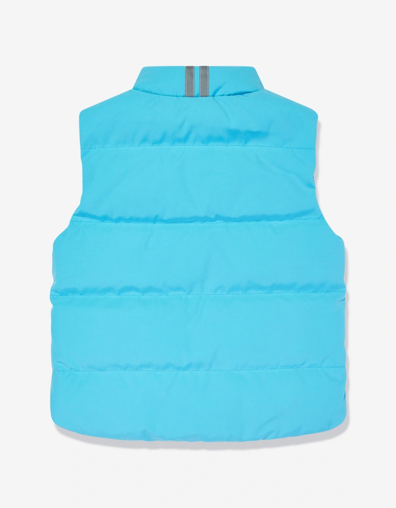 Kids Down Padded Vanier Gilet in Blue