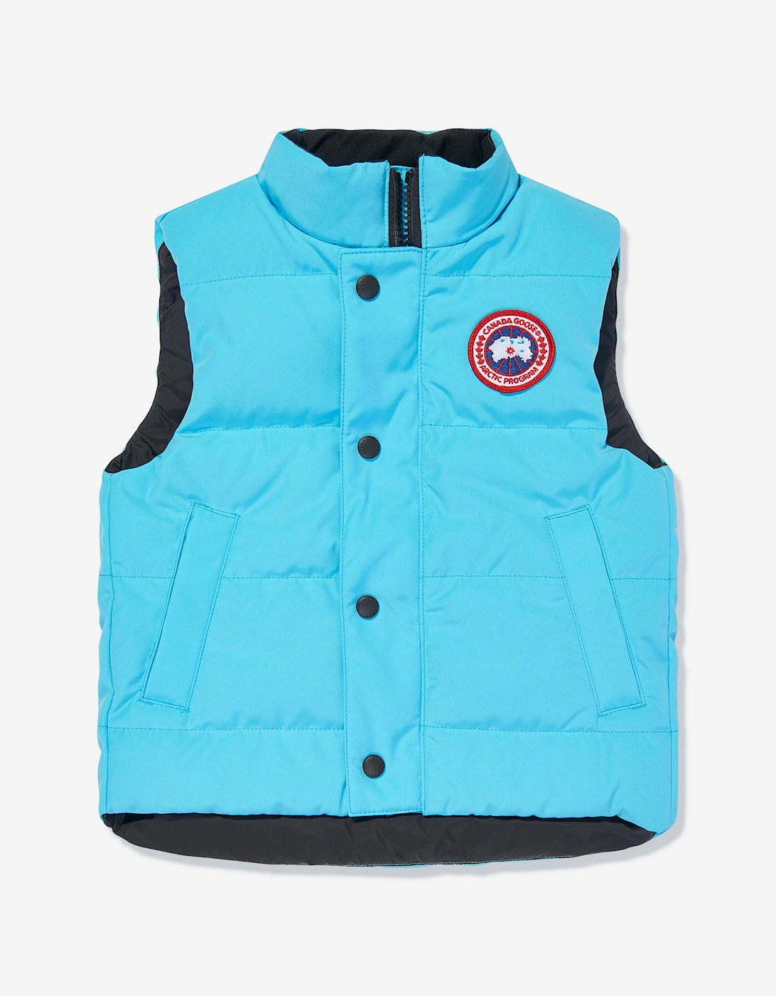 Kids Down Padded Vanier Gilet in Blue, 5 of 4